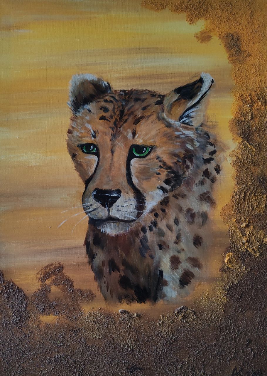 16x20/40x50cm Leopard Acryl gemälde Leopard abstrakt 